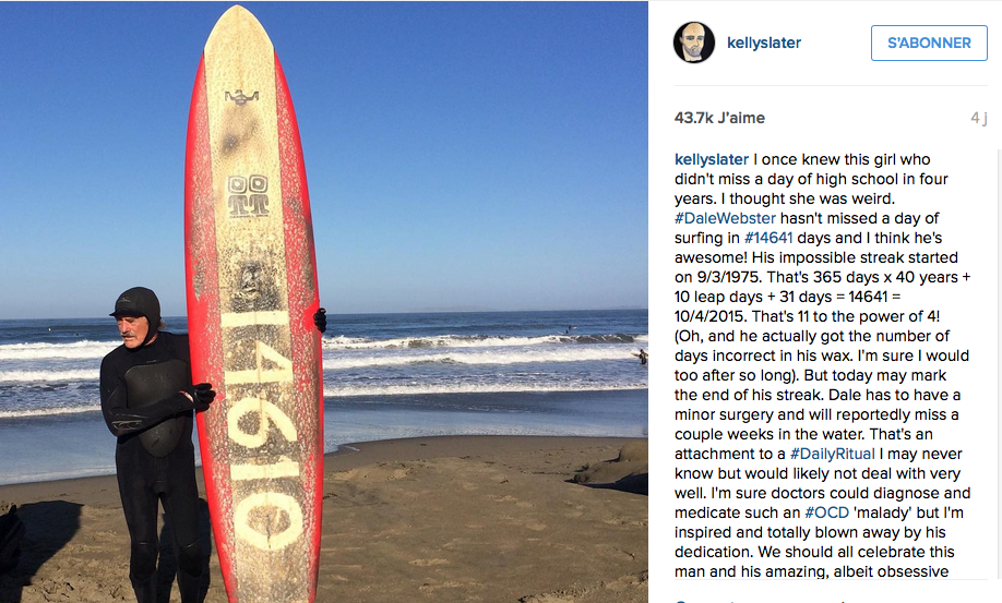 Dale Webster Instagram Kelly Slater 