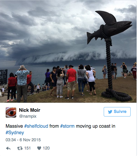 Vague nuages sydney bondi beach