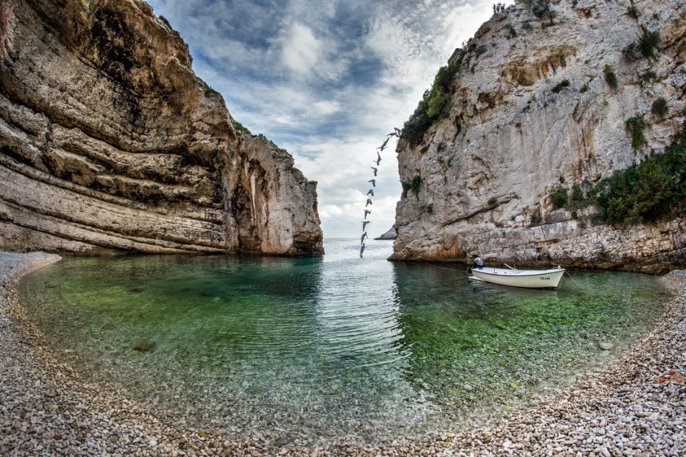 Orlando Duque en Croatie cliff diving