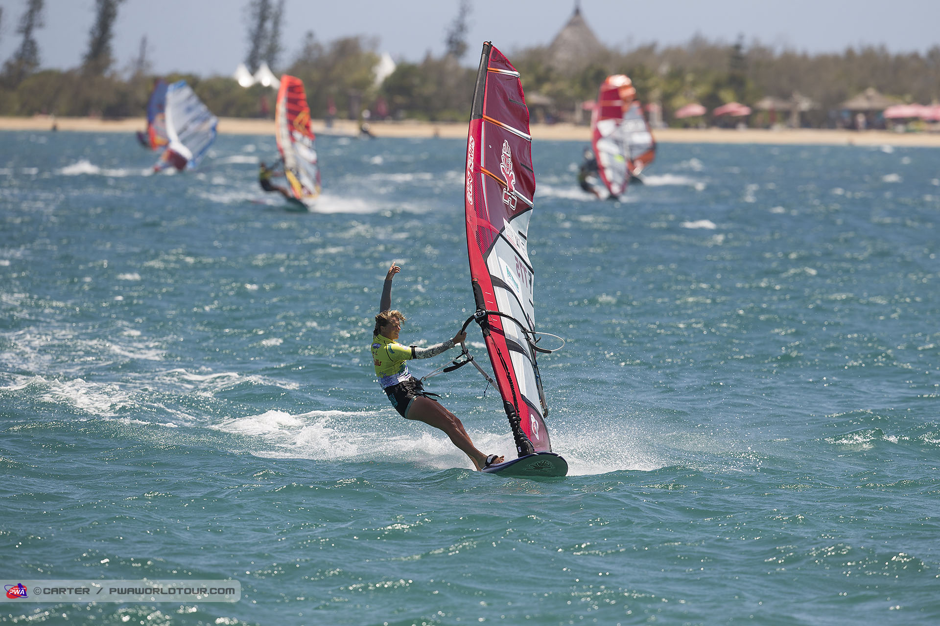 Delphine Cousin PWA Windsurf slalom