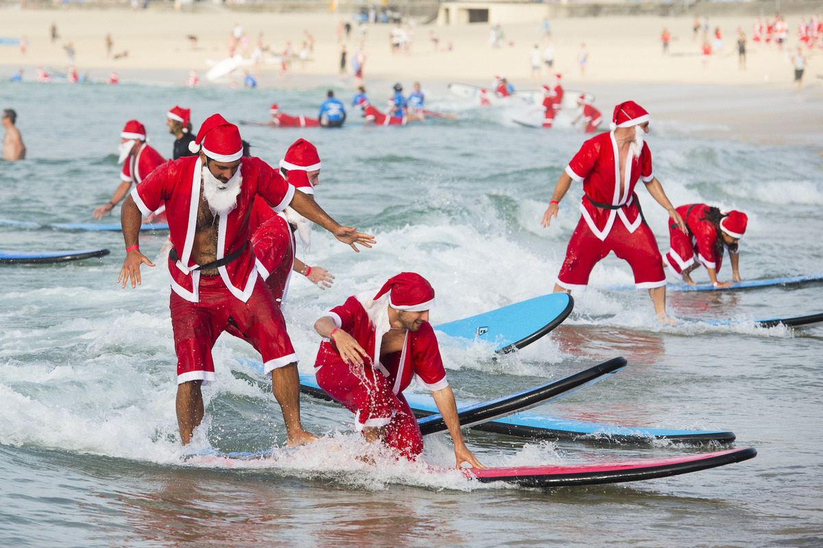 pere noel surf 