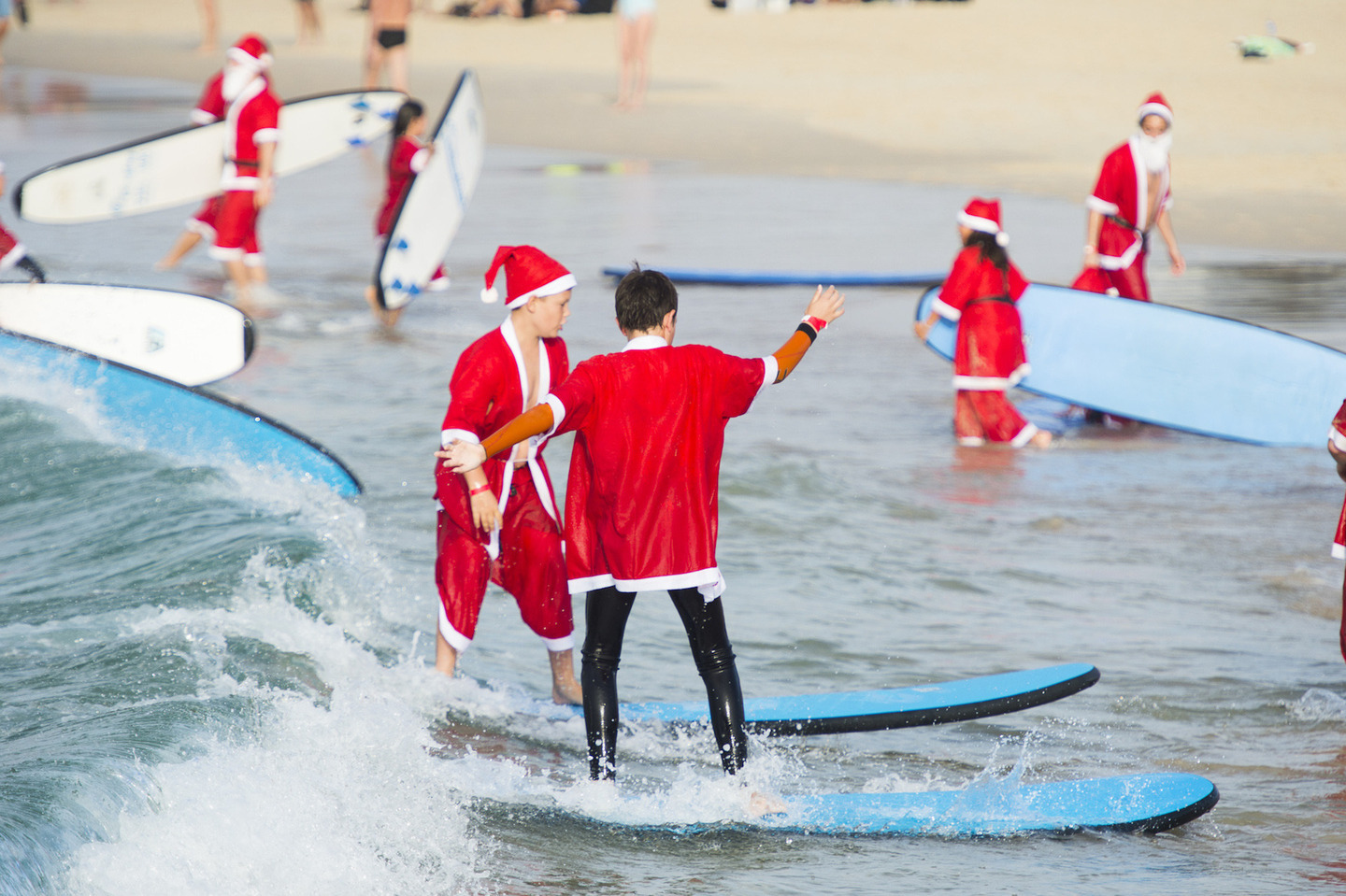 pere noel surf 