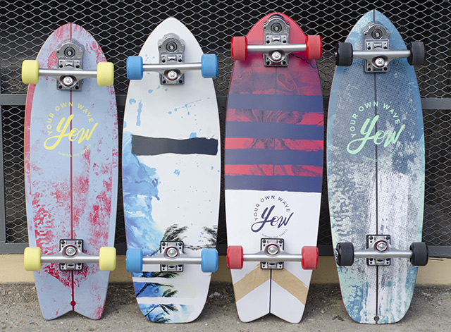 toute la gamme Yow skateboards est disponible chez Hawaiisurf