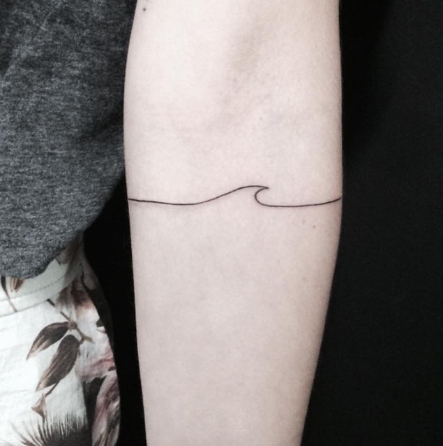 tatouage vague