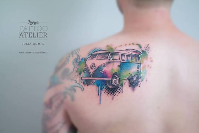 tattoo combi van