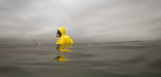 Surf déchets nucléaires San Onofre Californie