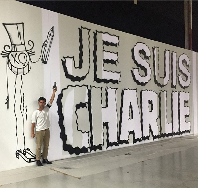 street art je suis charlie