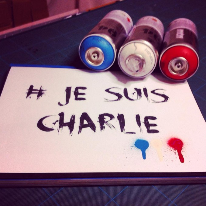 street art je suis charlie