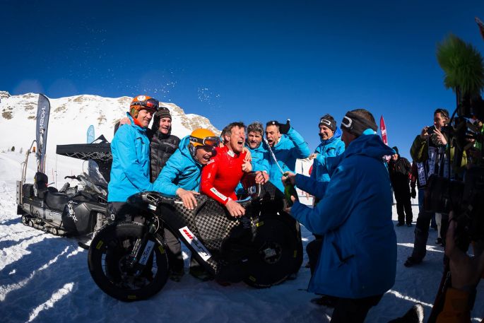 Eric Barone, record du monde de vitesse à VTT 