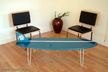 surf table basse recyclage