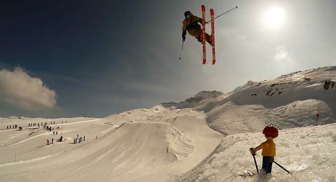 Damien Higueras et son skieur playmobile 
