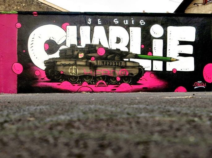 street art je suis charlie