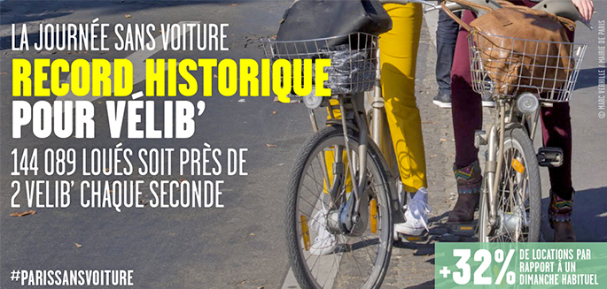 Velib journée sans voiture