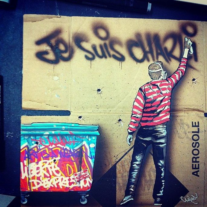 street art charlie hebdo