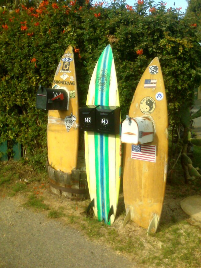 recyclage surf boite aux lettres