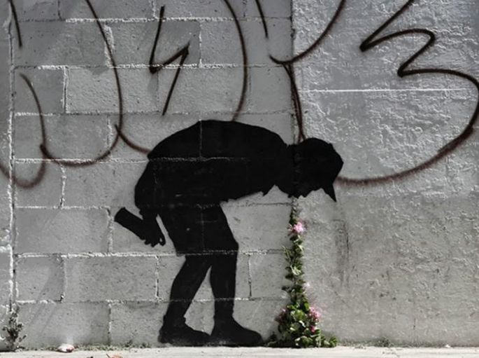 banksy, street-art, art, street art, bosa