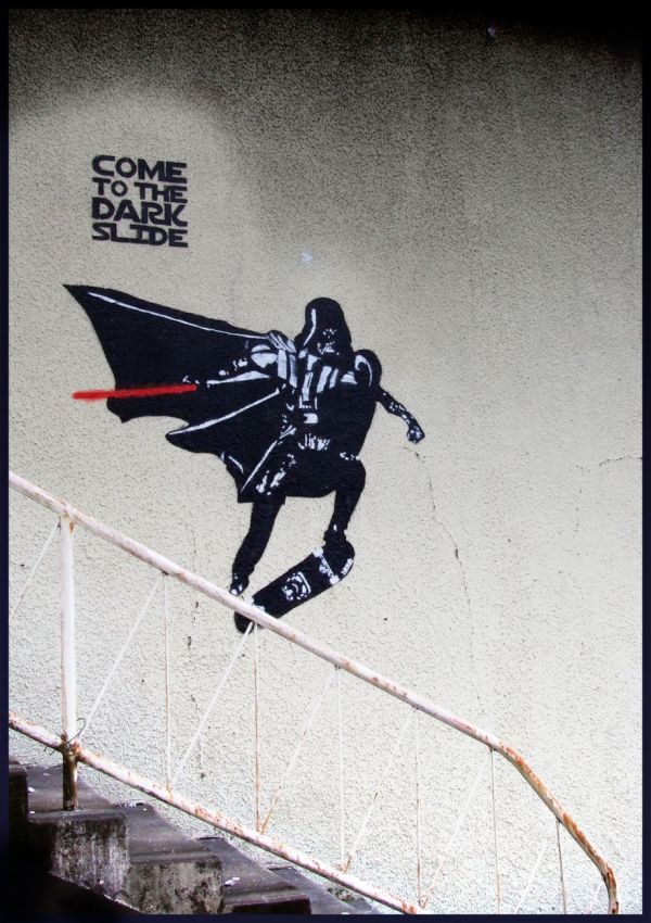 BLOUH, BOSA, STREET ART, DARK VADOR, SLIDE, 