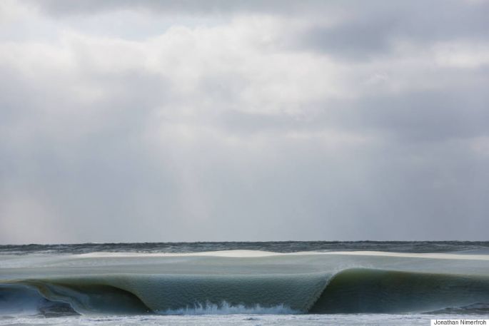 vagues gelées