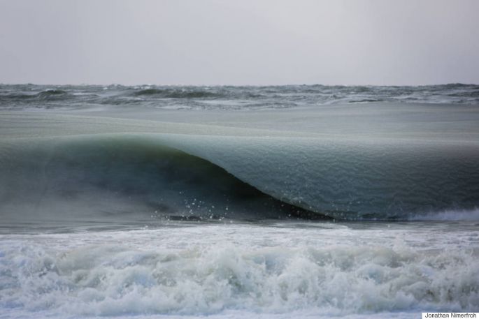 vagues gelées