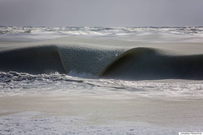 vagues gelées