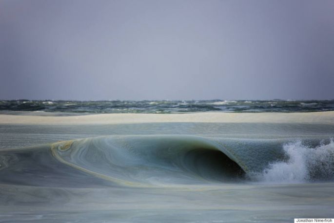 vagues gelées