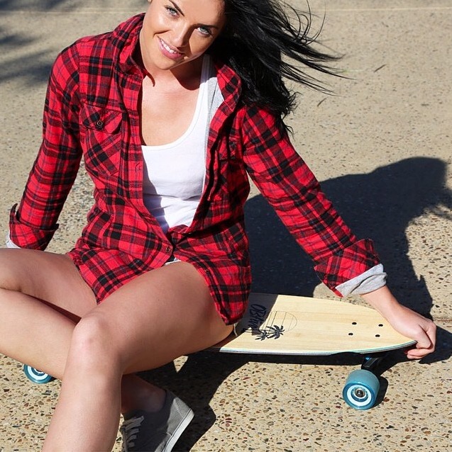 skate, surf, longboard, board, girls, pinup,