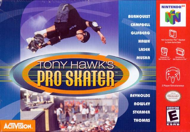 le premier Tony HAwk Pro skater sur Nitendo