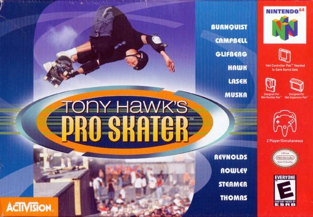 le premier Tony HAwk Pro skater sur Nitendo