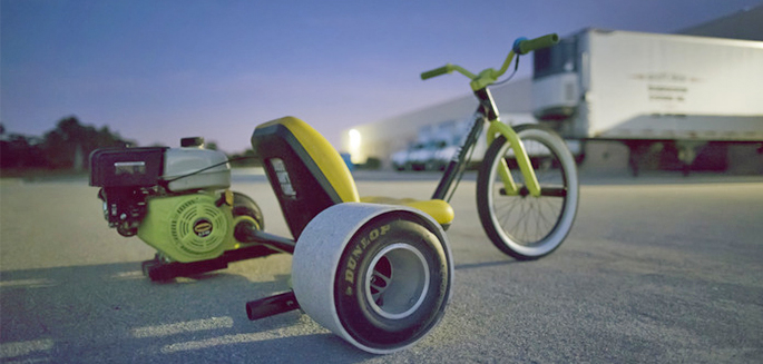 Tortuga Trikes Session Trike Drift motoris en slow motion