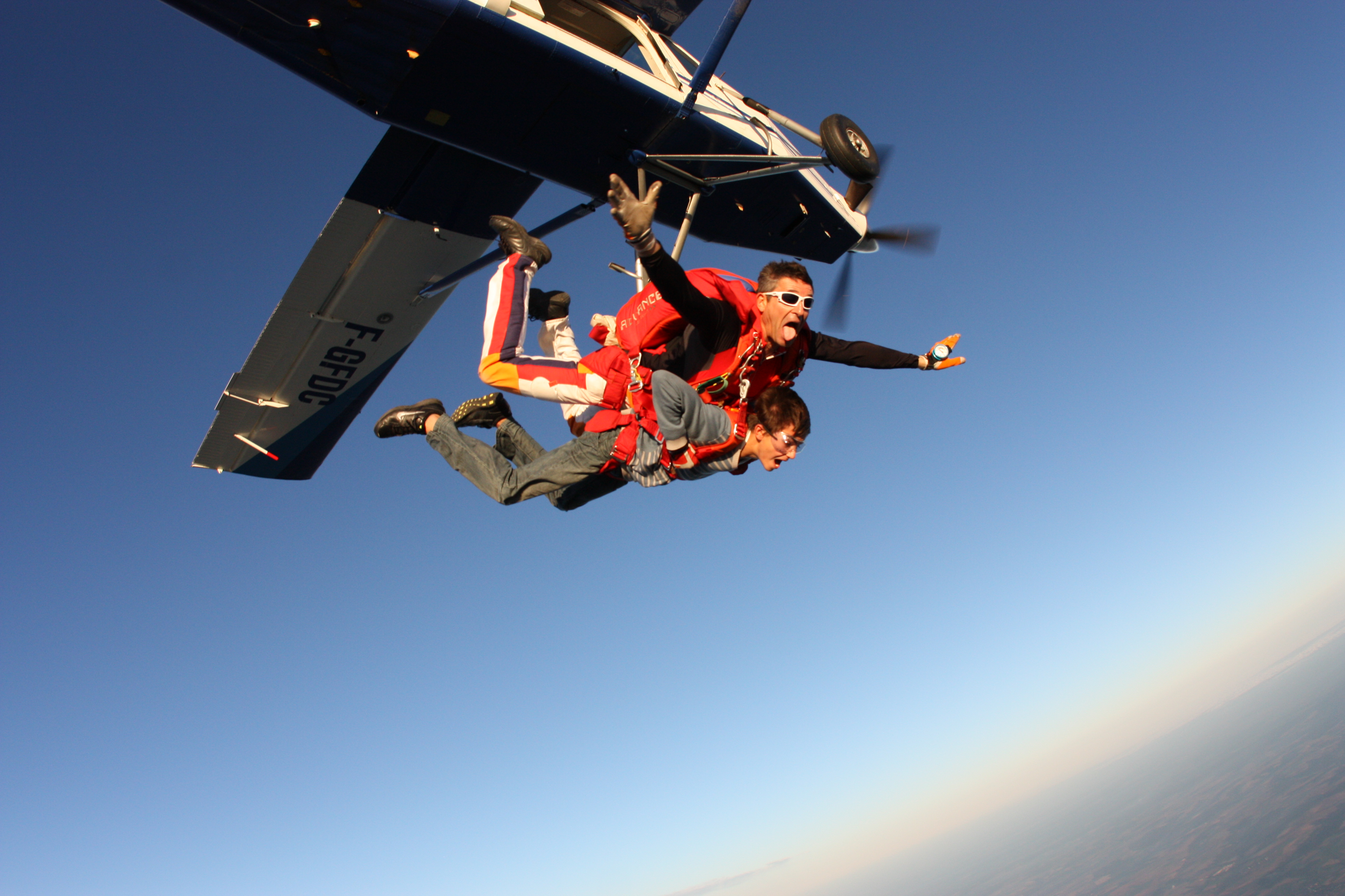 Baptême de l'air en tandem - Saut en parachute