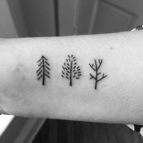 Stick and poke tattoo