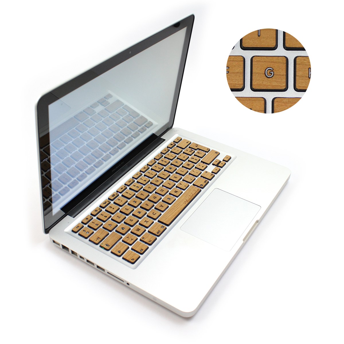 Clavier Macbook en bois