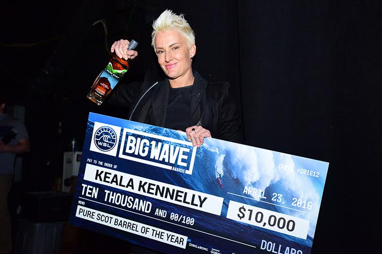 Keala Kennelly aux Big Wave Awards 2016