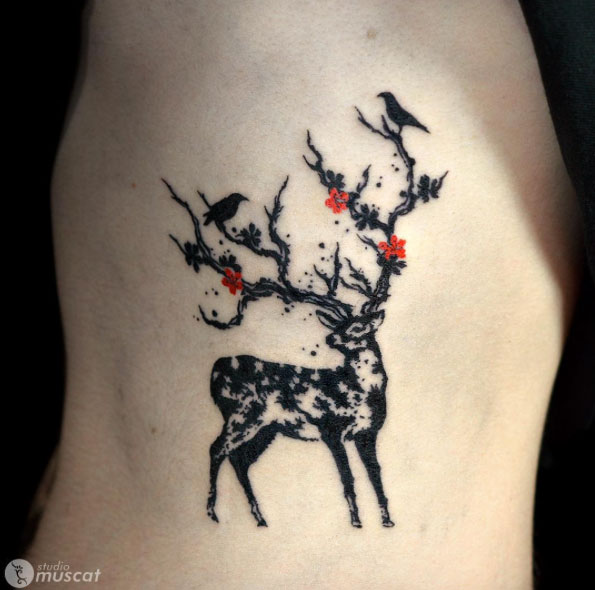 cool-stag-tattoo