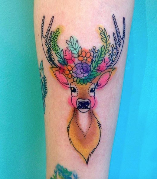 cute-stag-tattoo