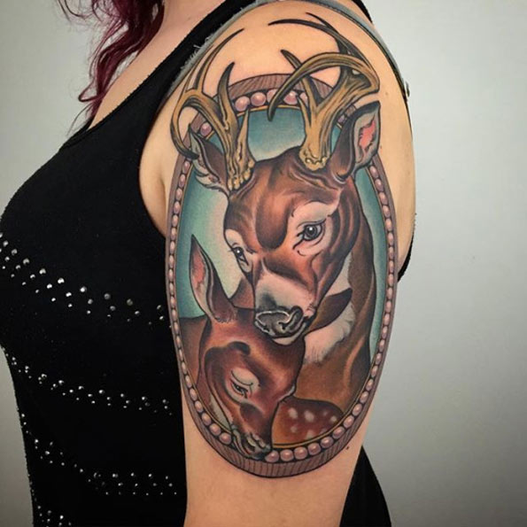stag-portrait-tattoo