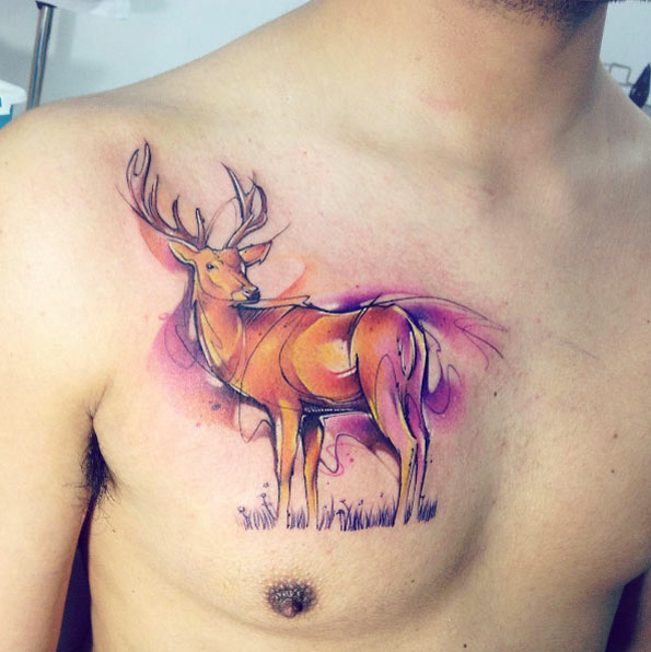 stag-tattoo-design