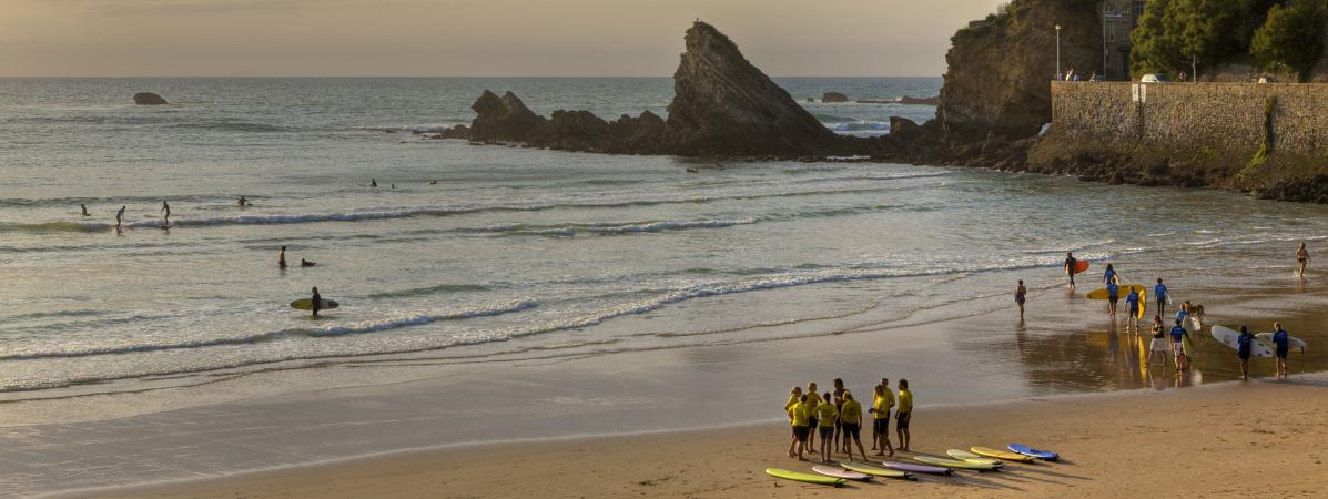 La Côte des Basques, à Biarritz