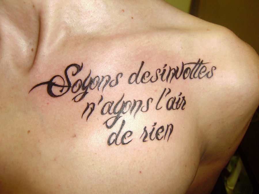 Top 50 des tatouages avec une citation ou un message