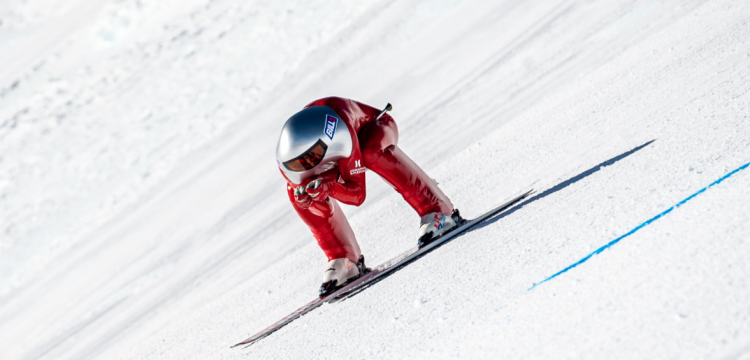 Caméra embarquée à 180 km/h en ski de vitesse