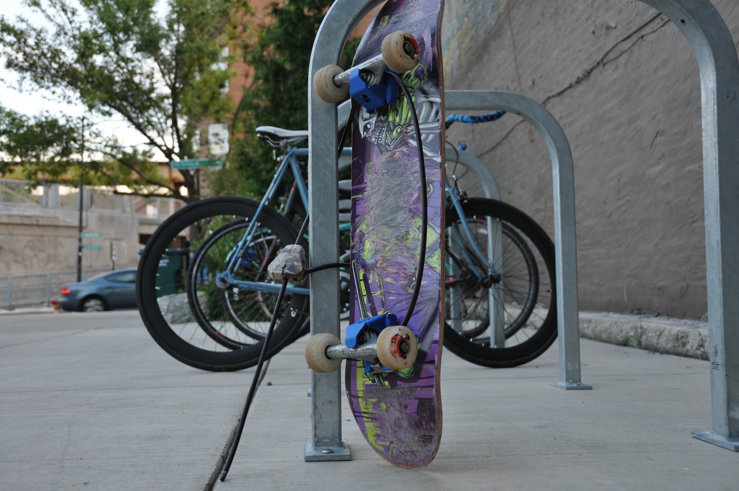 Skateboard lock