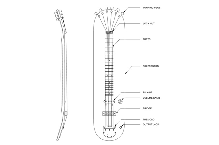 lap skate guitar