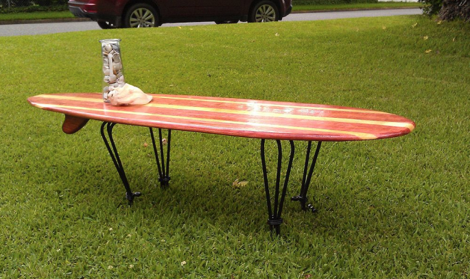 surf table basse recyclage