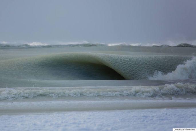 vagues gelées